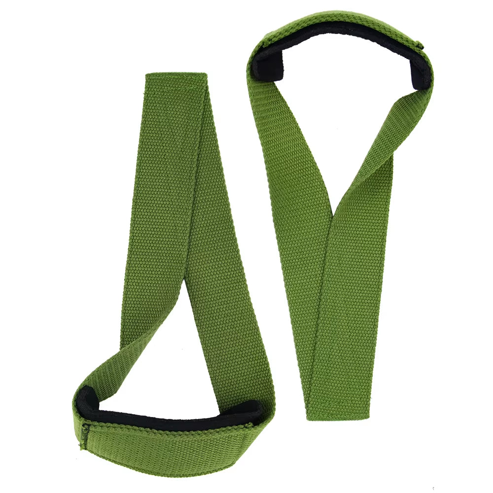 Padded Figure 8 Straps Deadlift Weight Lifting Wrist Straps Power Lifters Workout Pull-Ups Horizontal Bar Gym Fitness