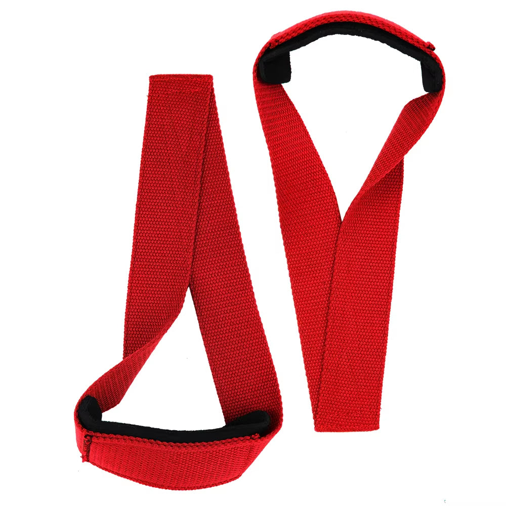 Padded Figure 8 Straps Deadlift Weight Lifting Wrist Straps Power Lifters Workout Pull-Ups Horizontal Bar Gym Fitness