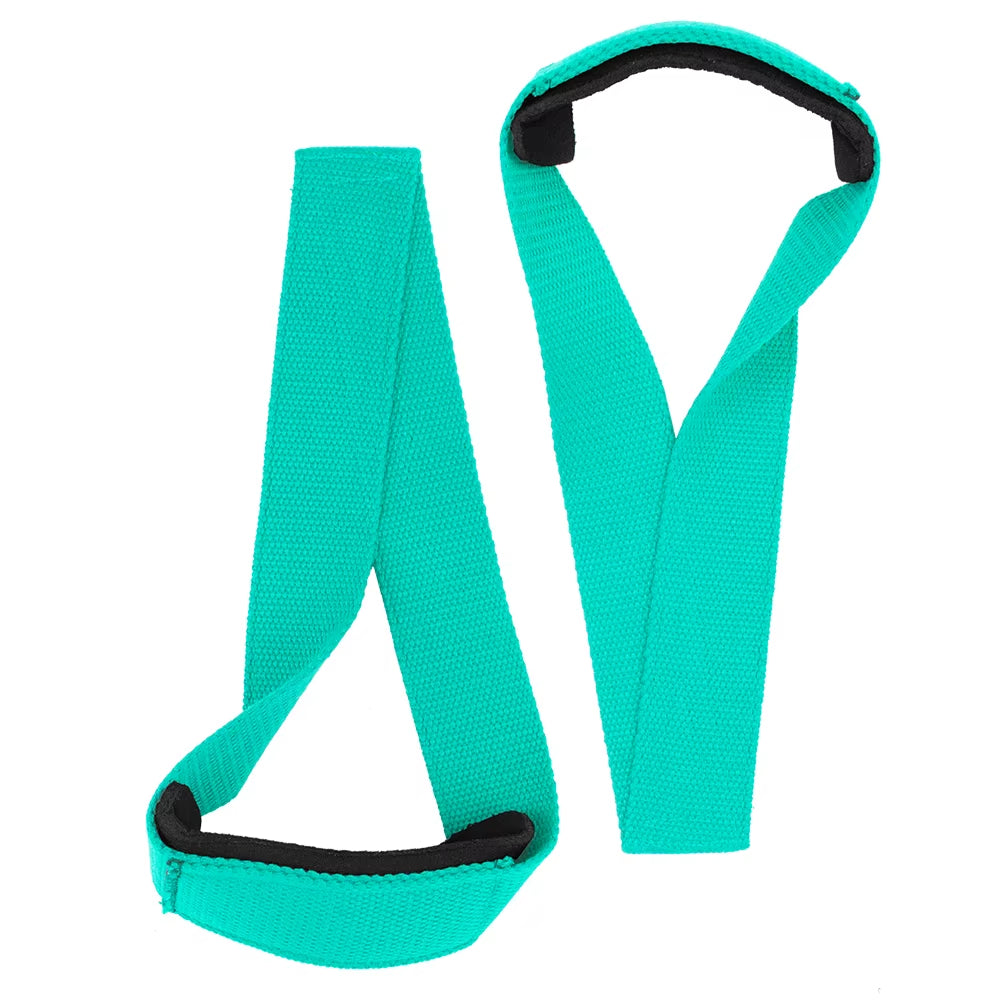 Padded Figure 8 Straps Deadlift Weight Lifting Wrist Straps Power Lifters Workout Pull-Ups Horizontal Bar Gym Fitness